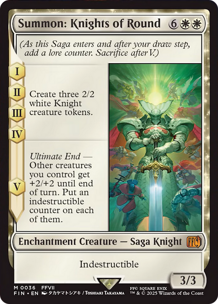 Summon: Knights of Round [FINAL FANTASY] Magic: The Gathering