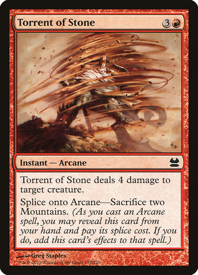 Torrent of Stone [Modern Masters] Magic: The Gathering