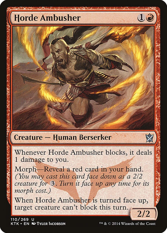 Horde Ambusher [Khans of Tarkir] Magic: The Gathering