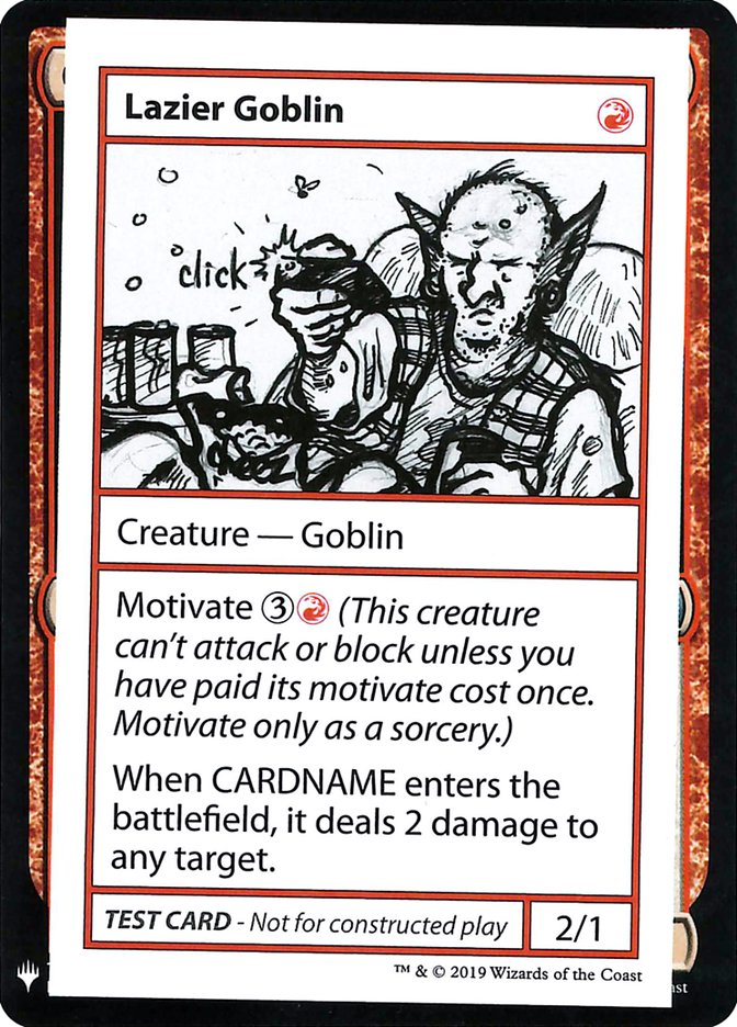 Lazier Goblin [Mystery Booster Playtest Cards] Magic: The Gathering