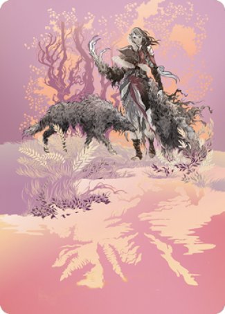 Arlinn, the Pack's Hope 2 Art Card [Innistrad: Midnight Hunt Art Series] Magic: The Gathering