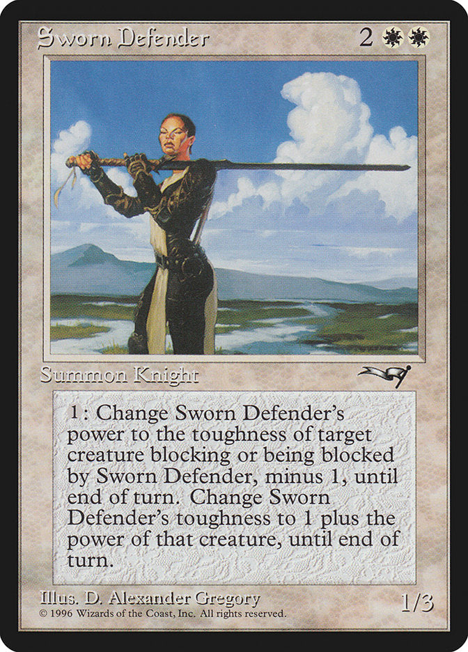 Sworn Defender [Alliances] Magic: The Gathering