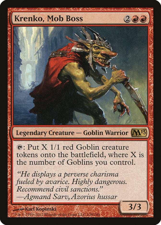 Krenko, Mob Boss [Magic 2013] Magic: The Gathering