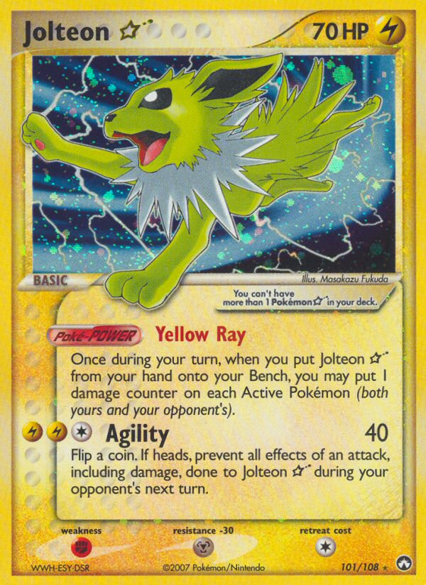 Jolteon Star (101/108) [EX: Power Keepers] Pokémon