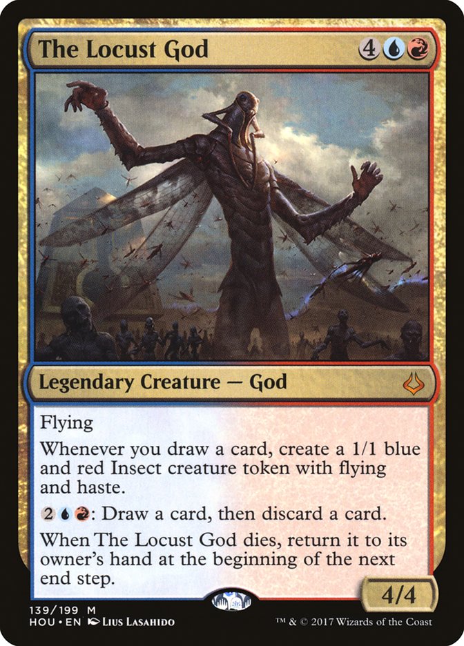 The Locust God [Hour of Devastation] Magic: The Gathering