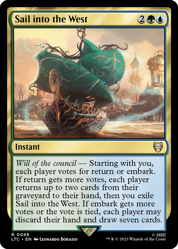 Sail into the West [The Lord of the Rings: Tales of Middle-Earth Commander] Magic: The Gathering