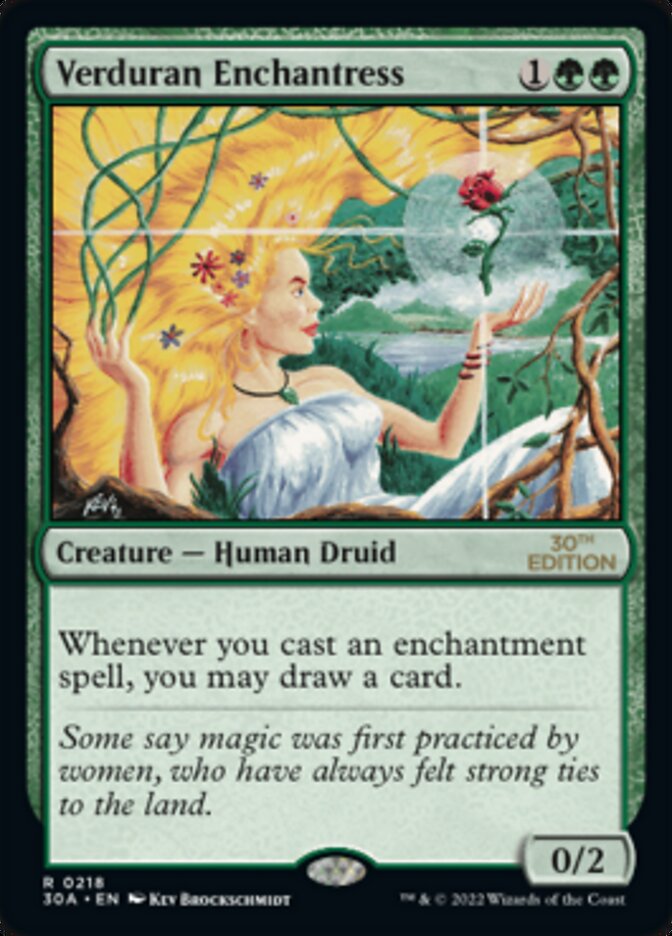 Verduran Enchantress [30th Anniversary Edition] Magic: The Gathering