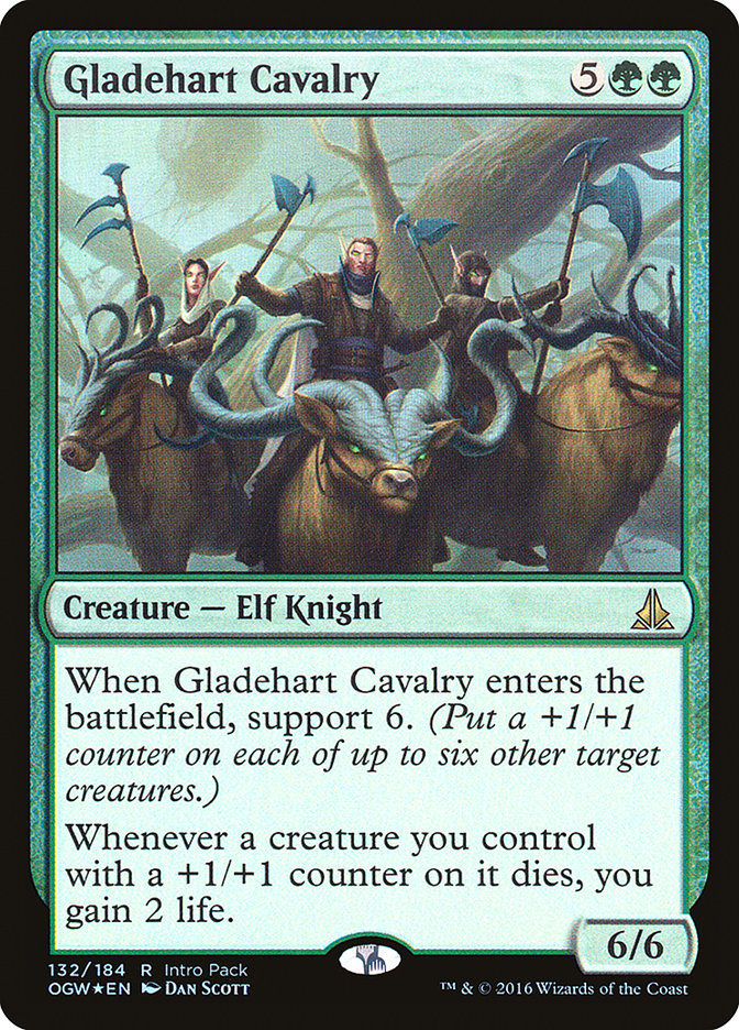 Gladehart Cavalry (Intro Pack) [Oath of the Gatewatch Promos] Magic: The Gathering