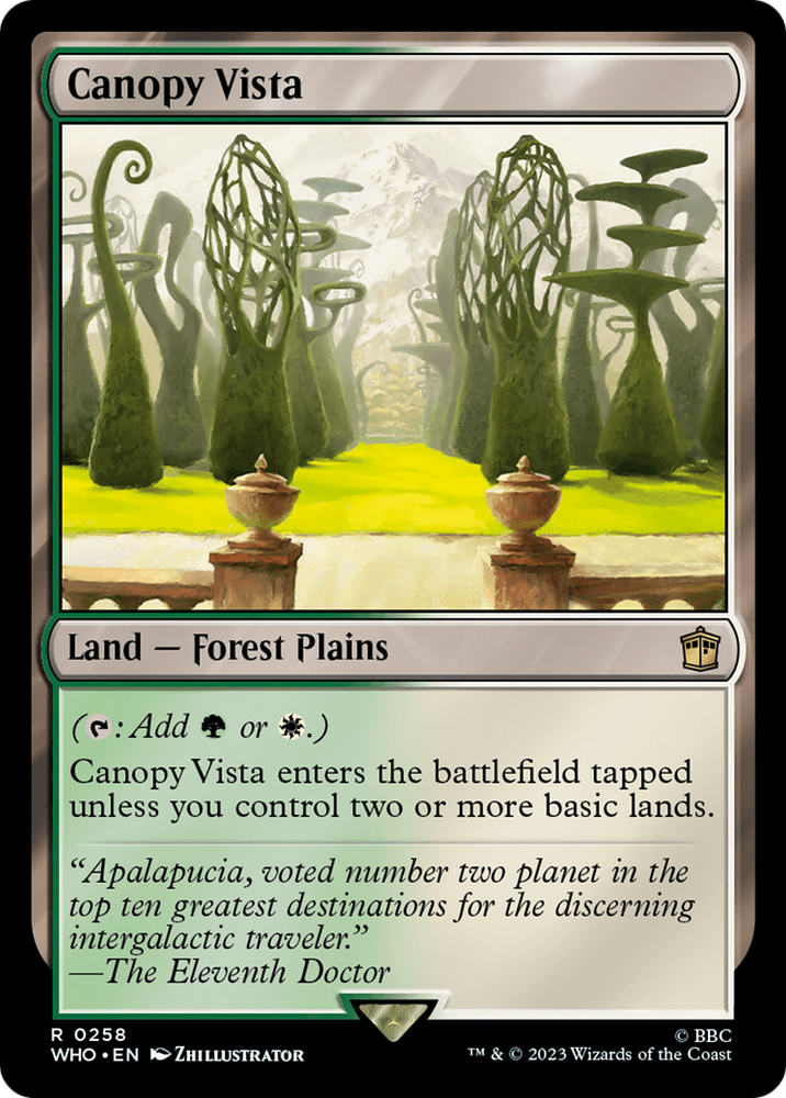 Canopy Vista [Doctor Who] Magic: The Gathering