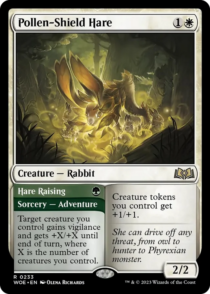 Pollen-Shield Hare // Hare Raising [Wilds of Eldraine] Magic: The Gathering