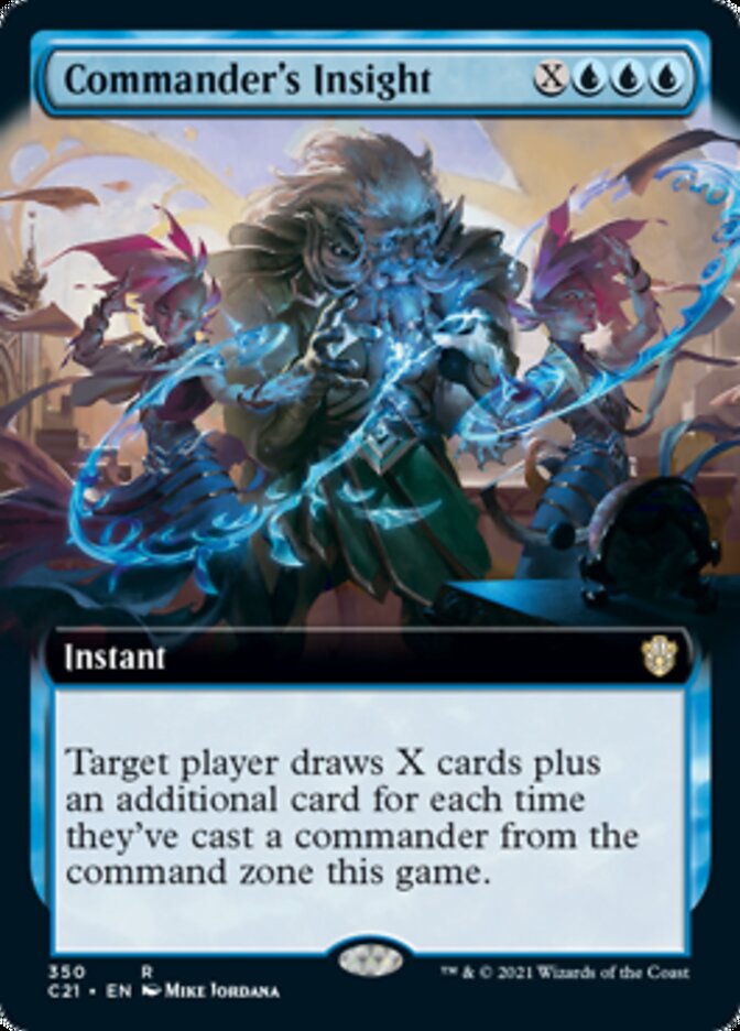 Commander's Insight (Extended Art) [Commander 2021] Magic: The Gathering
