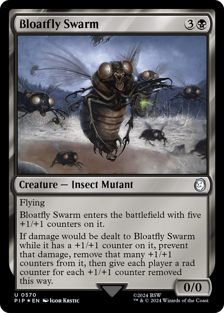 Bloatfly Swarm (Surge Foil) [Fallout] Magic: The Gathering