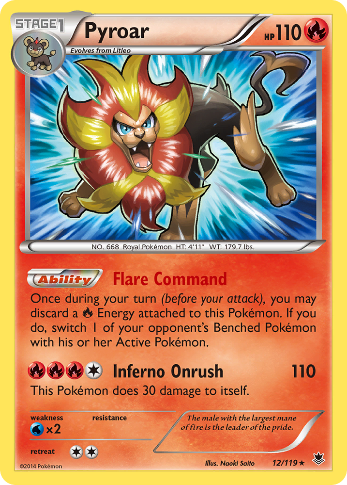 Pyroar (12/119) [XY: Phantom Forces] Pokémon