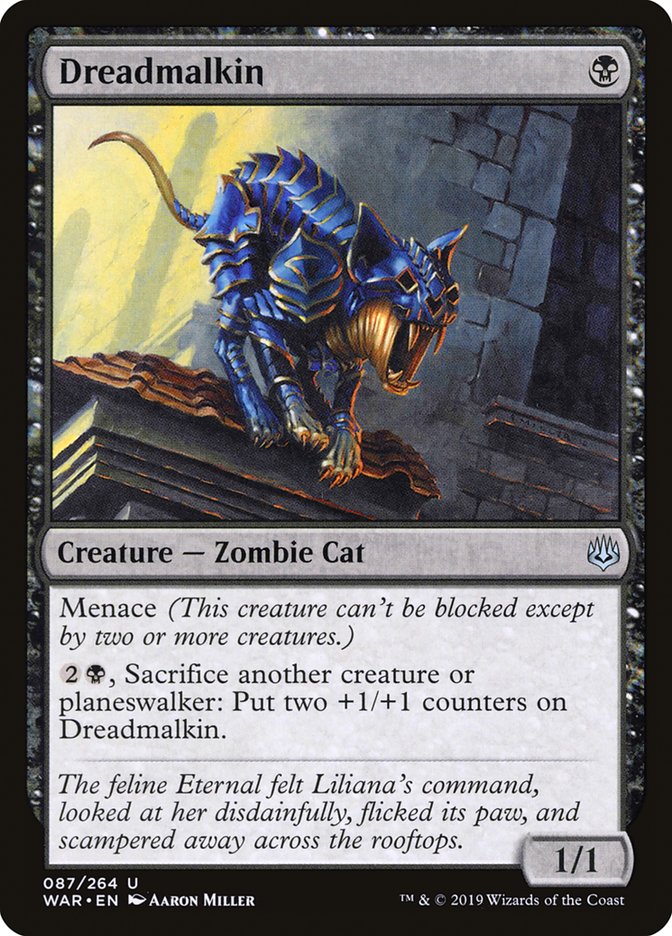 Dreadmalkin [War of the Spark] Magic: The Gathering
