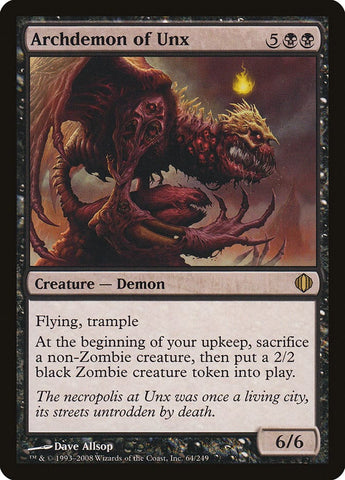 Archdemon of Unx [Shards of Alara] Magic: The Gathering