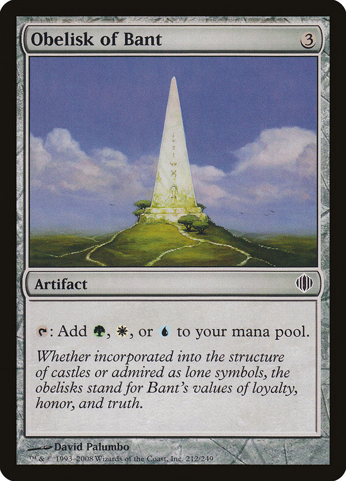 Obelisk of Bant [Shards of Alara] Magic: The Gathering
