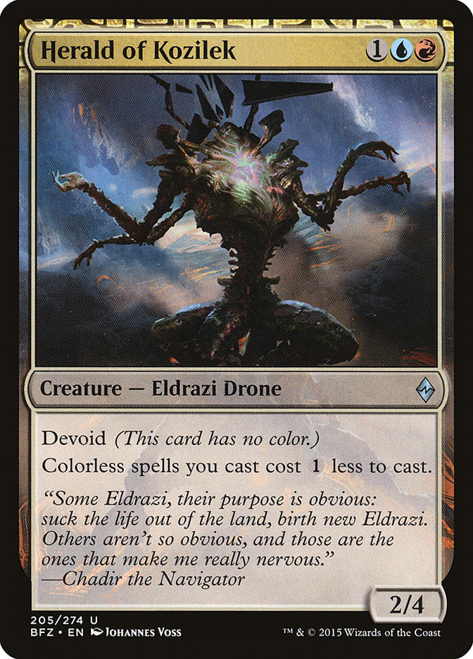Herald of Kozilek [Battle for Zendikar] Magic: The Gathering