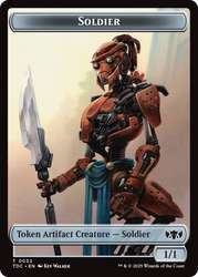 Solider (0032) // Copy Double-Sided Token [Tarkir: Dragonstorm Commander Tokens] Magic: The Gathering