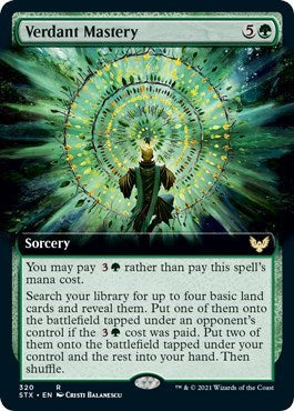 Verdant Mastery (Extended Art) [Strixhaven: School of Mages] Magic: The Gathering