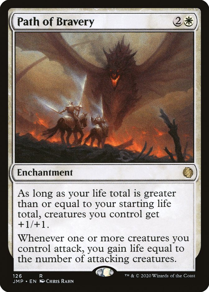 Path of Bravery [Jumpstart] Magic: The Gathering