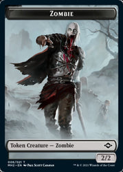 Squirrel // Zombie Double-Sided Token [Modern Horizons 2 Tokens] Magic: The Gathering