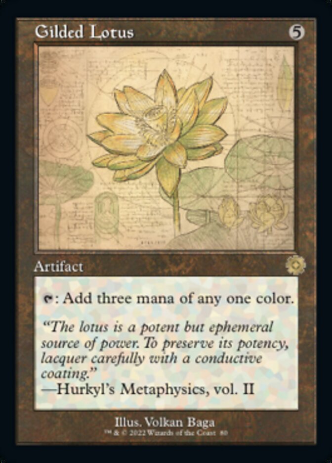 Gilded Lotus (Retro Schematic) [The Brothers' War Retro Artifacts] Magic: The Gathering