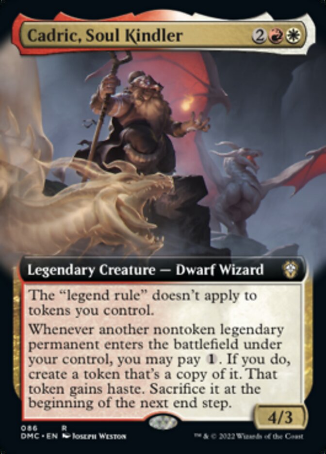 Cadric, Soul Kindler (Extended Art) [Dominaria United Commander] Magic: The Gathering