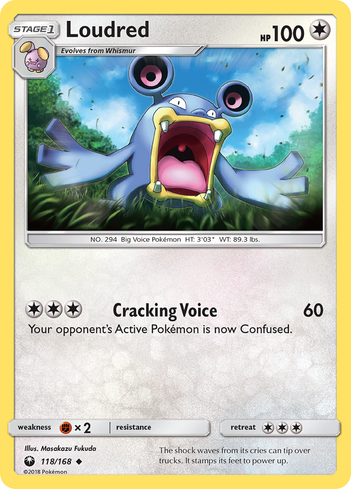Loudred (118/168) [Sun & Moon: Celestial Storm] Pokémon