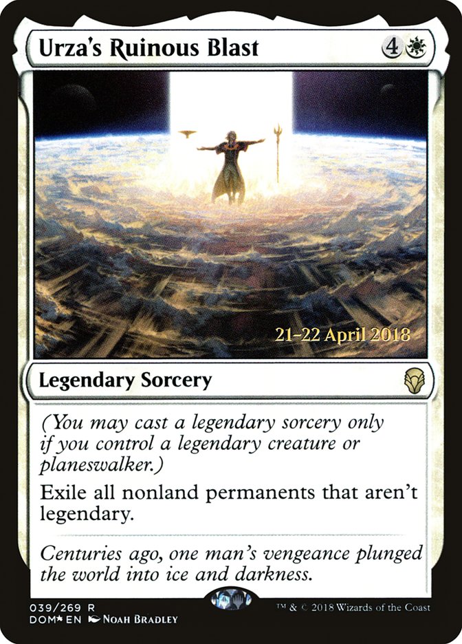 Urza's Ruinous Blast [Dominaria Prerelease Promos] Magic: The Gathering