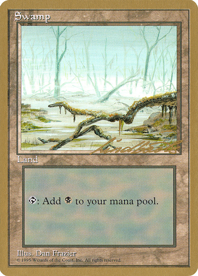 Swamp (ll372) (Leon Lindback) [Pro Tour Collector Set] Magic: The Gathering
