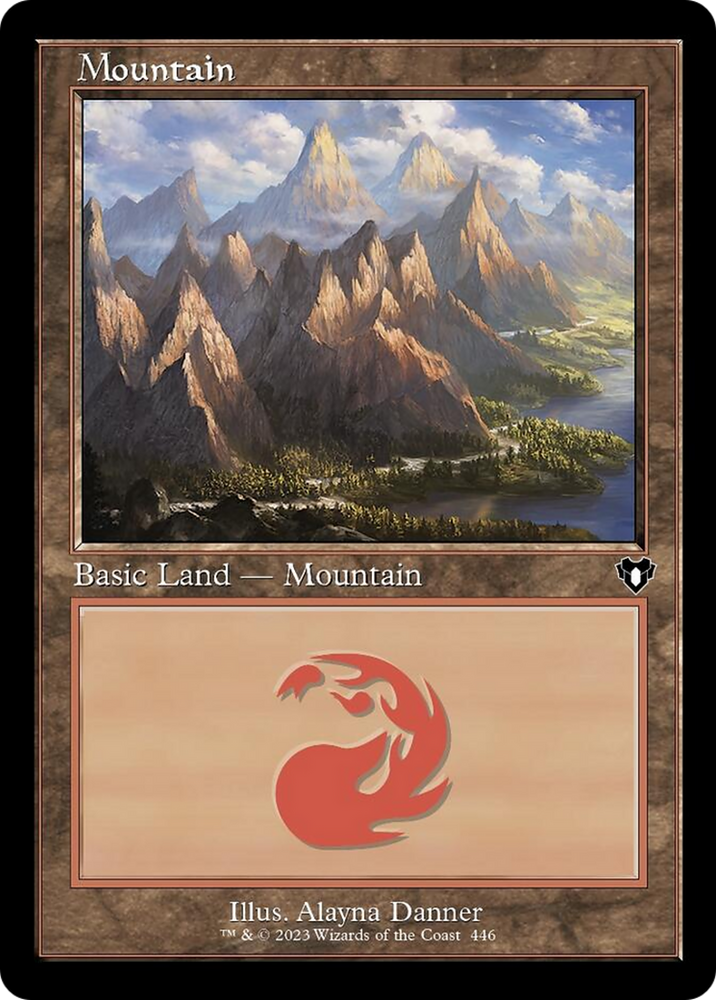 Mountain (446) (Retro) [Commander Masters] Magic: The Gathering
