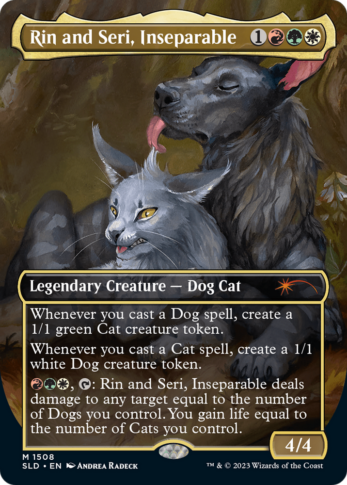 Rin and Seri, Inseparable (1508) // Rin and Seri, Inseparable [Secret Lair Commander Deck: Raining Cats and Dogs] Magic: The Gathering