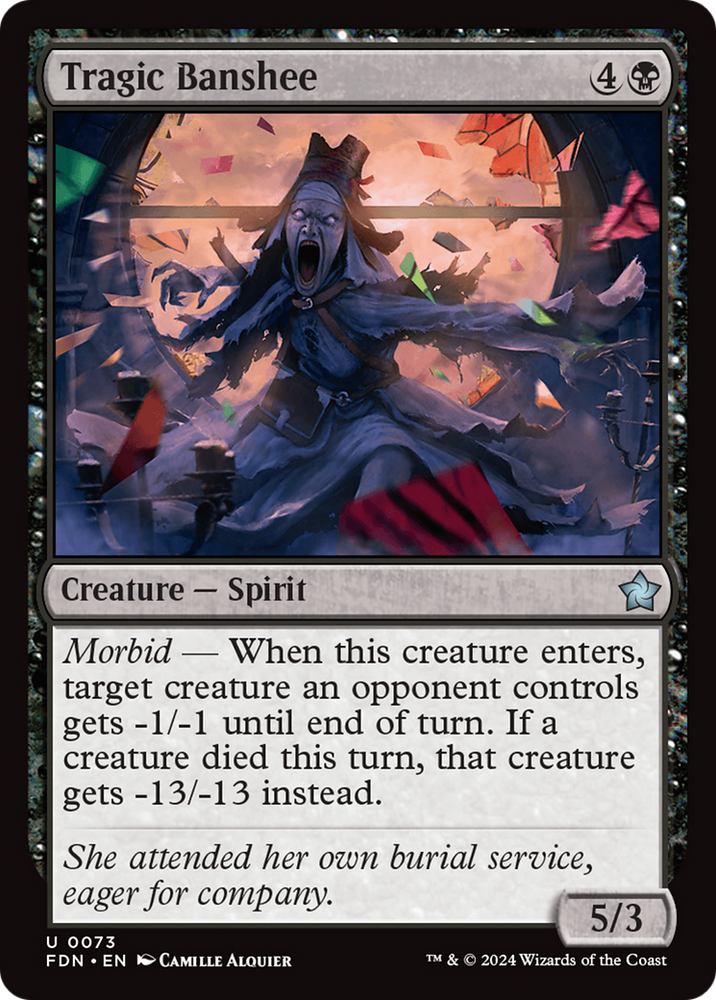 Tragic Banshee [Foundations] Magic: The Gathering