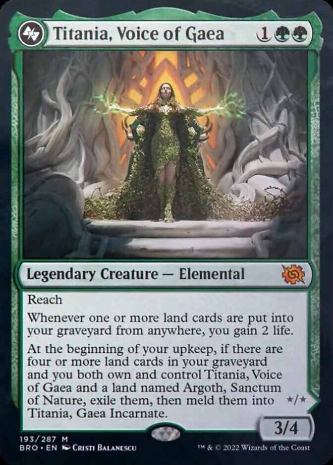 Titania, Voice of Gaea [The Brothers' War] Magic: The Gathering