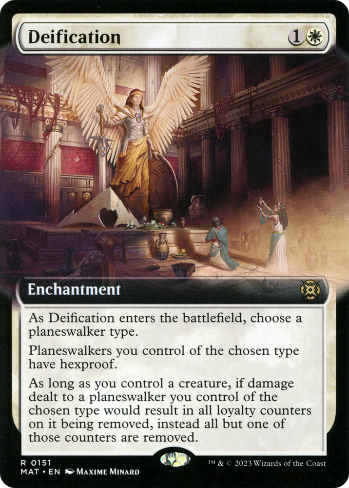 Deification (Extended Art) [March of the Machine: The Aftermath] Magic: The Gathering