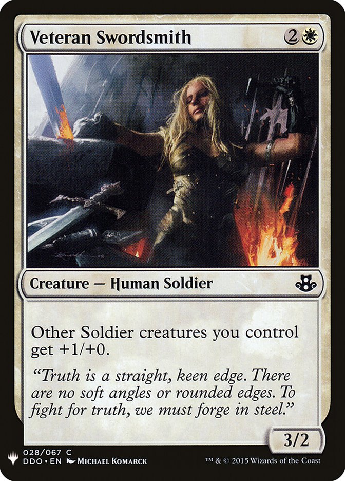 Veteran Swordsmith [Mystery Booster] Magic: The Gathering