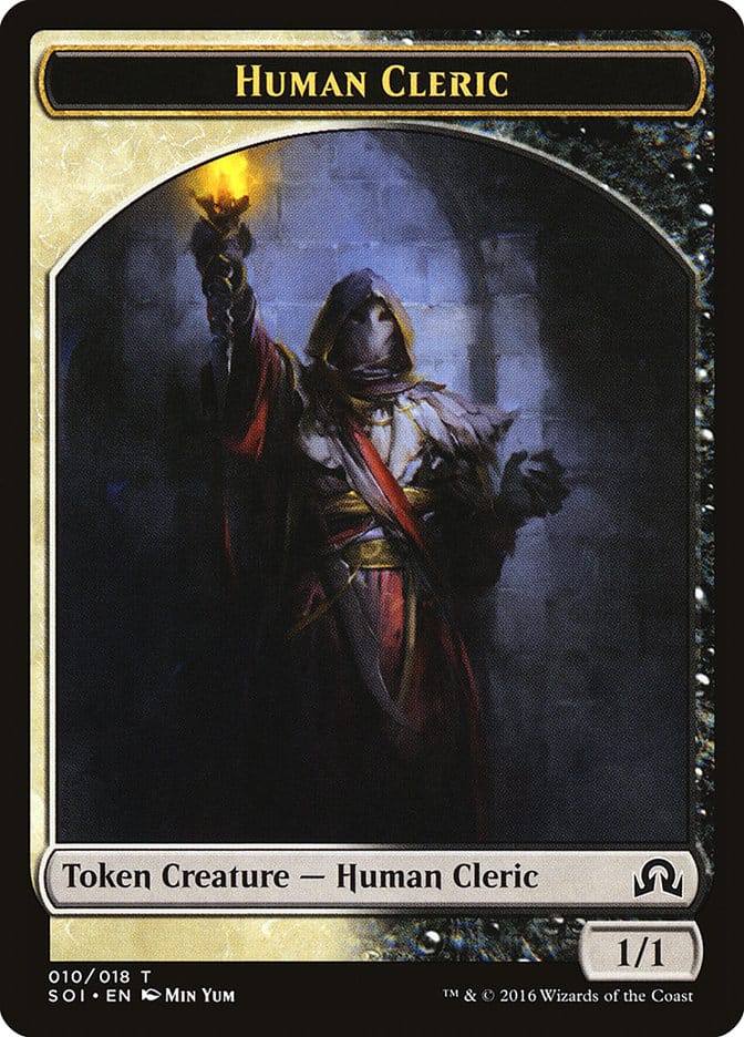 Human Cleric Token [Shadows over Innistrad Tokens] Magic: The Gathering
