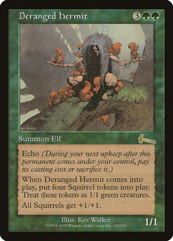 Deranged Hermit [Urza's Legacy] Magic: The Gathering
