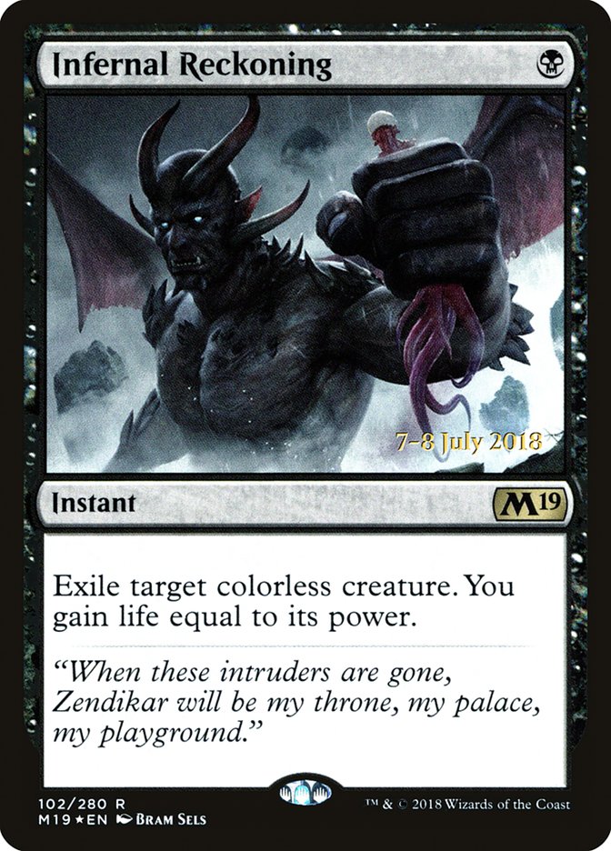 Infernal Reckoning [Core Set 2019 Prerelease Promos] Magic: The Gathering
