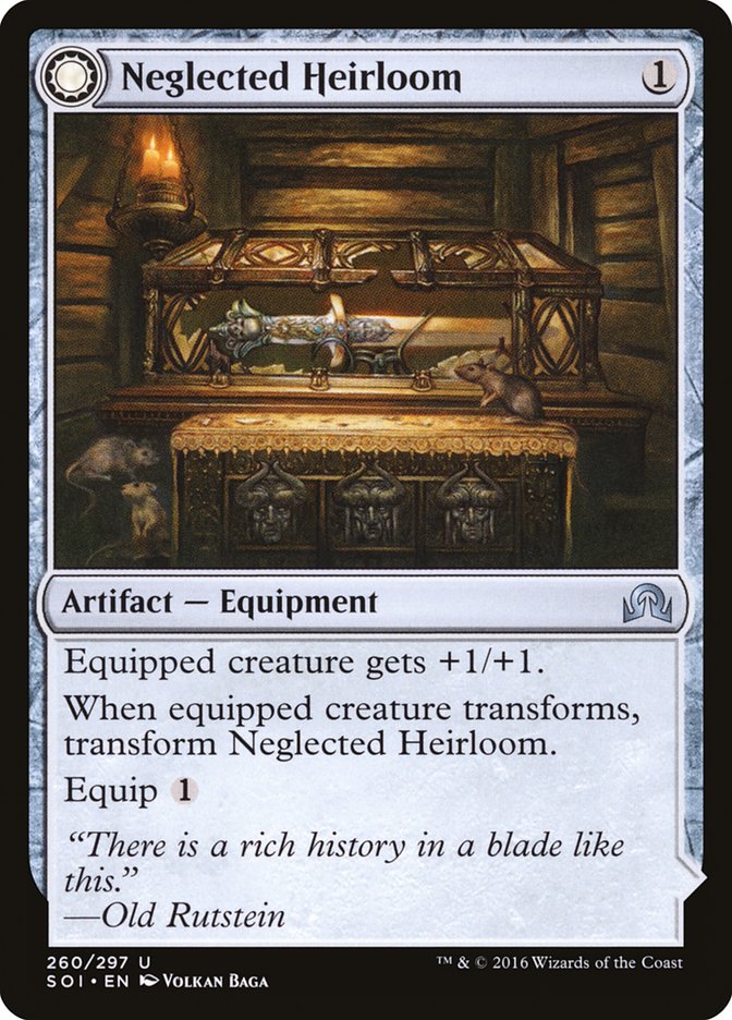Neglected Heirloom // Ashmouth Blade [Shadows over Innistrad] Magic: The Gathering