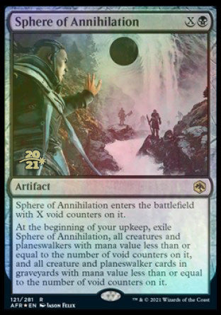 Sphere of Annihilation [Dungeons & Dragons: Adventures in the Forgotten Realms Prerelease Promos] Magic: The Gathering