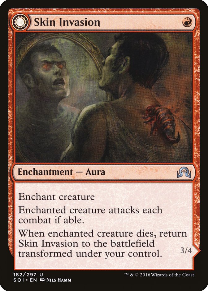 Skin Invasion // Skin Shedder [Shadows over Innistrad] Magic: The Gathering