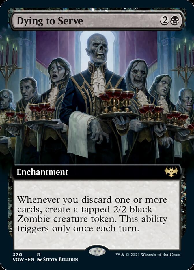 Dying to Serve (Extended Art) [Innistrad: Crimson Vow] Magic: The Gathering