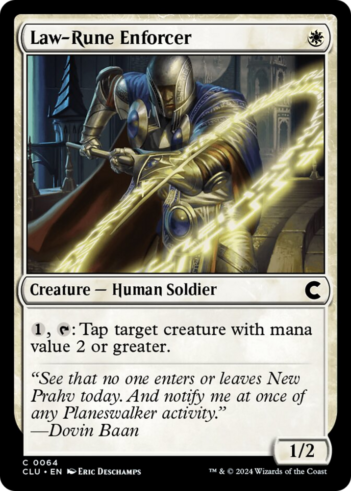 Law-Rune Enforcer [Ravnica: Clue Edition] Magic: The Gathering