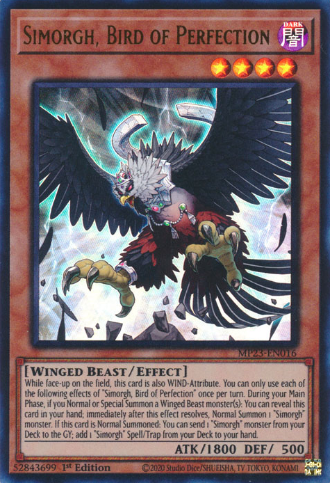 Simorgh, Bird of Perfection [MP23-EN016] Ultra Rare - Yugioh Cards For Your TCG Needs!
