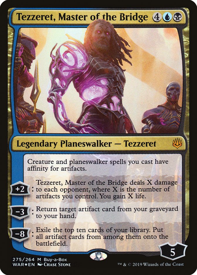 Tezzeret, Master of the Bridge (Buy-A-Box) [War of the Spark] Magic: The Gathering