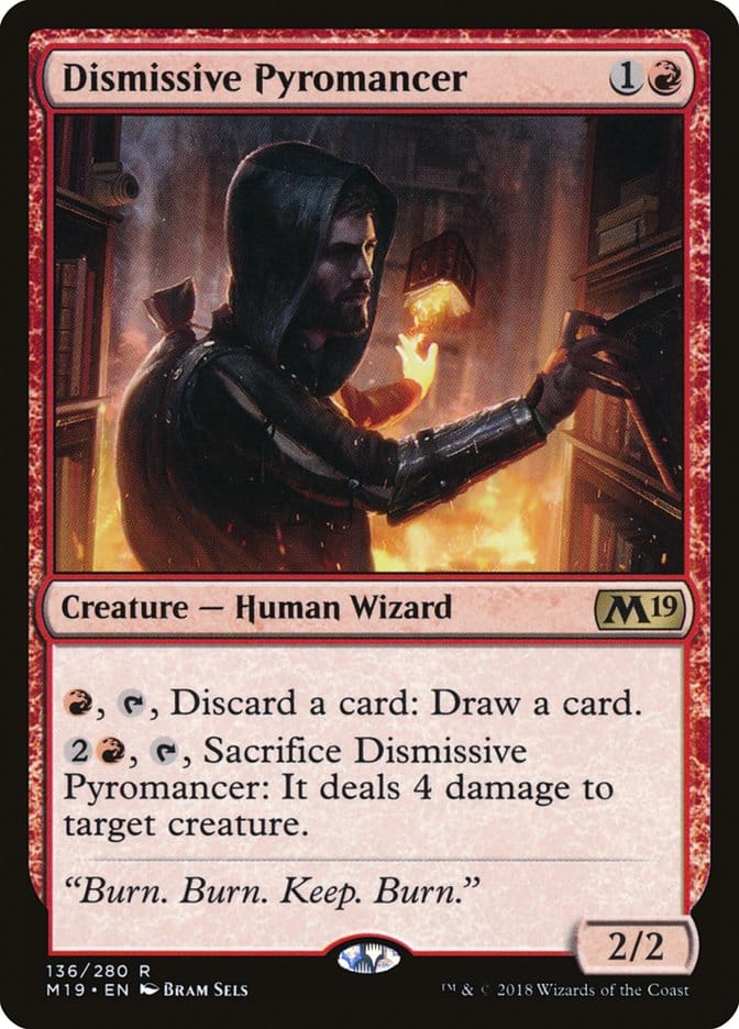 Dismissive Pyromancer [Core Set 2019] Magic: The Gathering