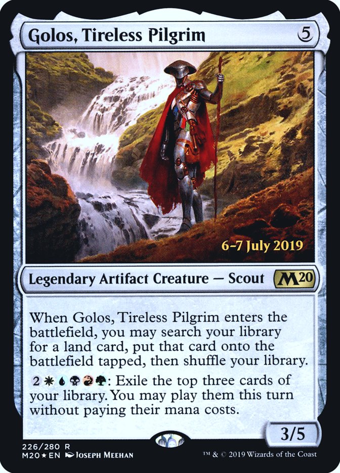 Golos, Tireless Pilgrim [Core Set 2020 Prerelease Promos] Magic: The Gathering