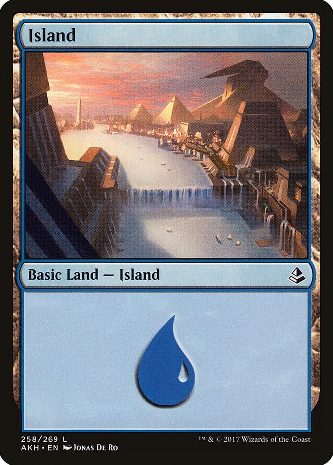 Island (258) [Amonkhet] Magic: The Gathering
