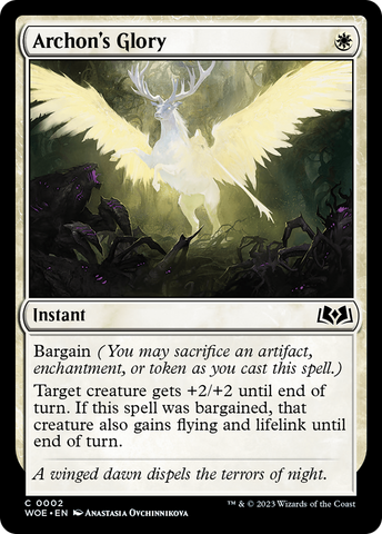Archon's Glory [Wilds of Eldraine] Magic: The Gathering